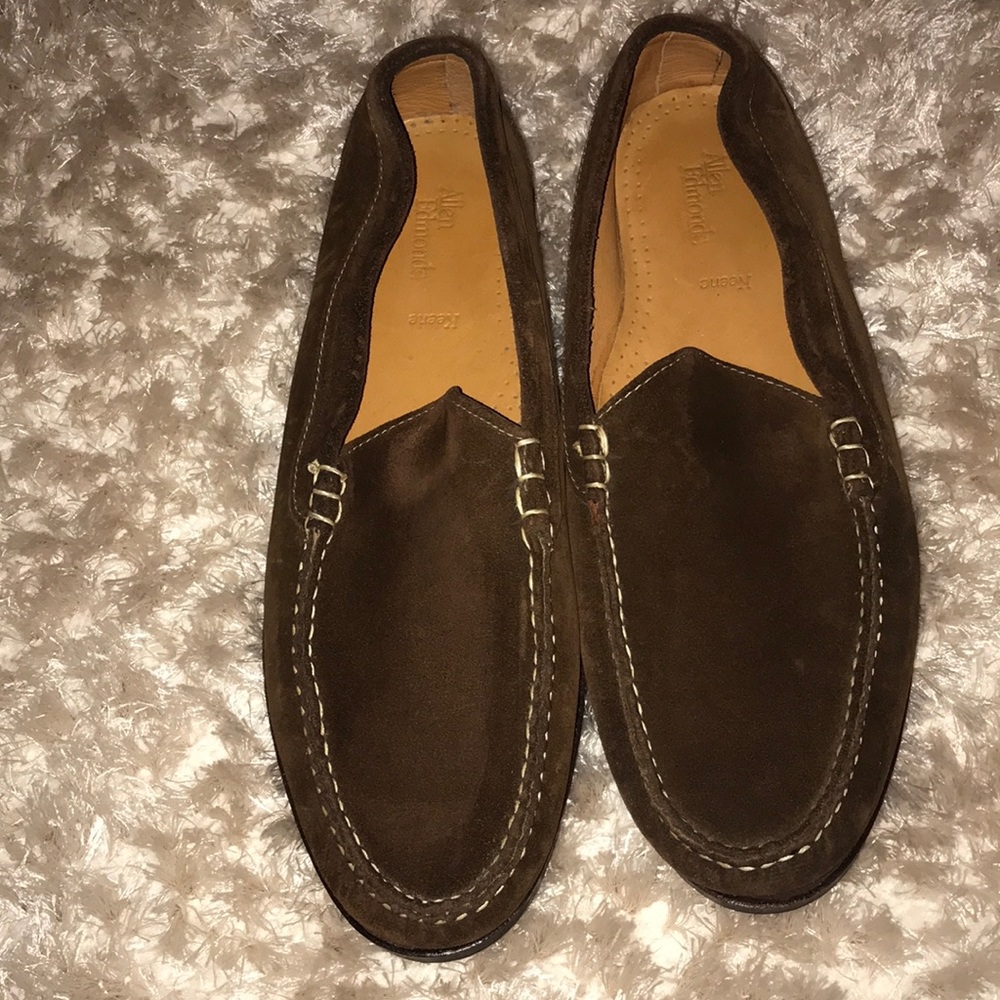 Allen Edmonds suede loafers